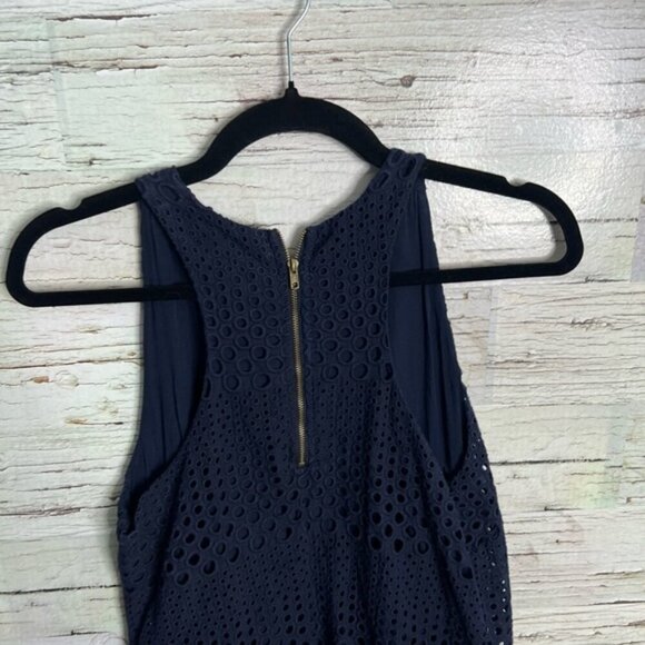 Anthropologie Sunday in Brooklyn blue eyelet dress size small - Picture 5 of 7